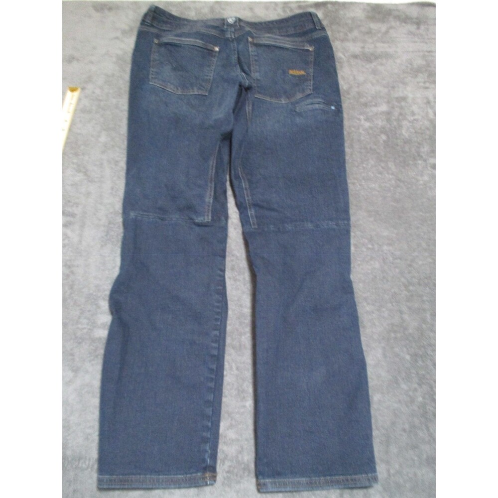 Kuhl Ryder Denim Jeans Men’s 34X32  Indigo Dye Articulated Knees Workwear